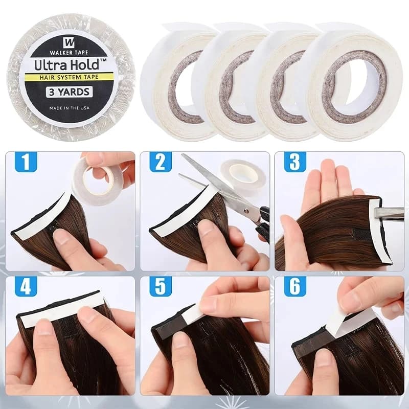 Ruban adhésif double face pour système capillaire Ultra Hold, 3 yards/12 yards/36 yards, pour extens