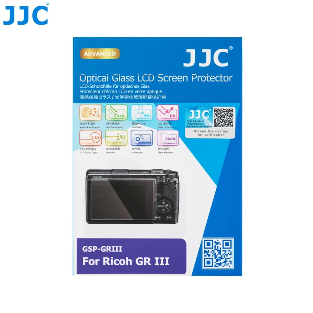 JJC – Kit d'accessoires pour appareils photo 4 en 1, pour Ricoh GR III GR3 GRIIIX GR3X, protecteur d