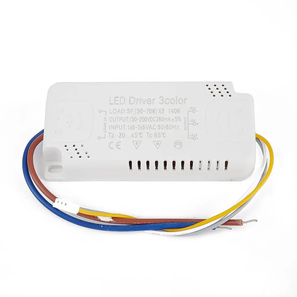 Adaptateur de pilote LED 3 couleurs, 8-24W 20-40W 30-50W 40-60W 50-70W pour éclairage LED, remplacem