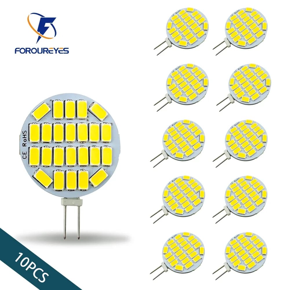 Projecteur rond haute luminosité 12v 24v, 5730 15led/24led, sans scintillement, pour hotte de cuisin