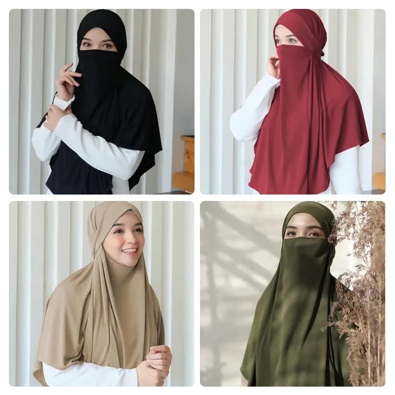 Grande écharpe ethnique musulmane unie pour femmes, Hijab islamique musulman, Turban instantané, éch