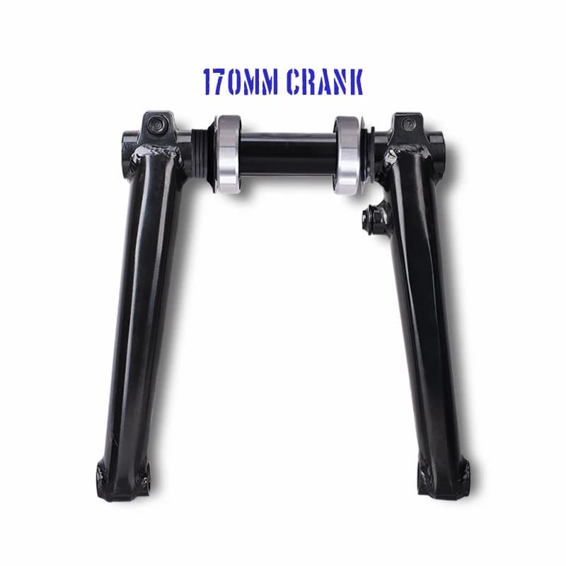 Kit de manivelle Funsea pour BMX Big Cruiser Wheelie Stunt Bike, avec moyeu central 170 mm, bras en 