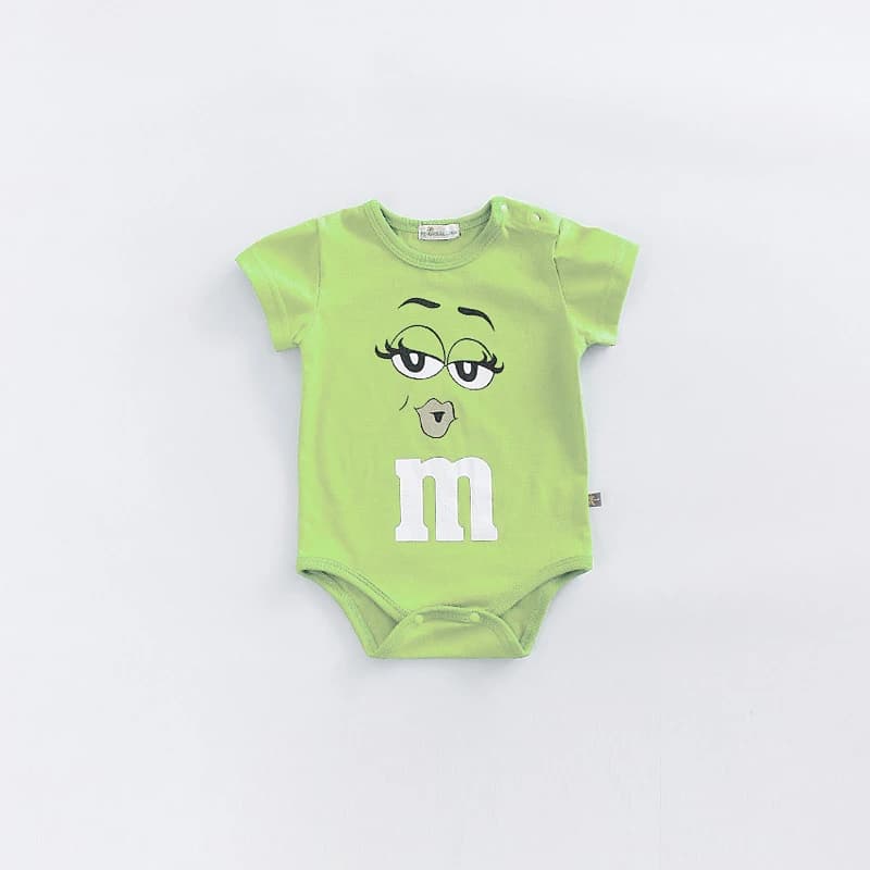 Barboteuse mignonne à manches courtes, vêtements pour nouveau-nés, couleur unie, body pour bébés gar