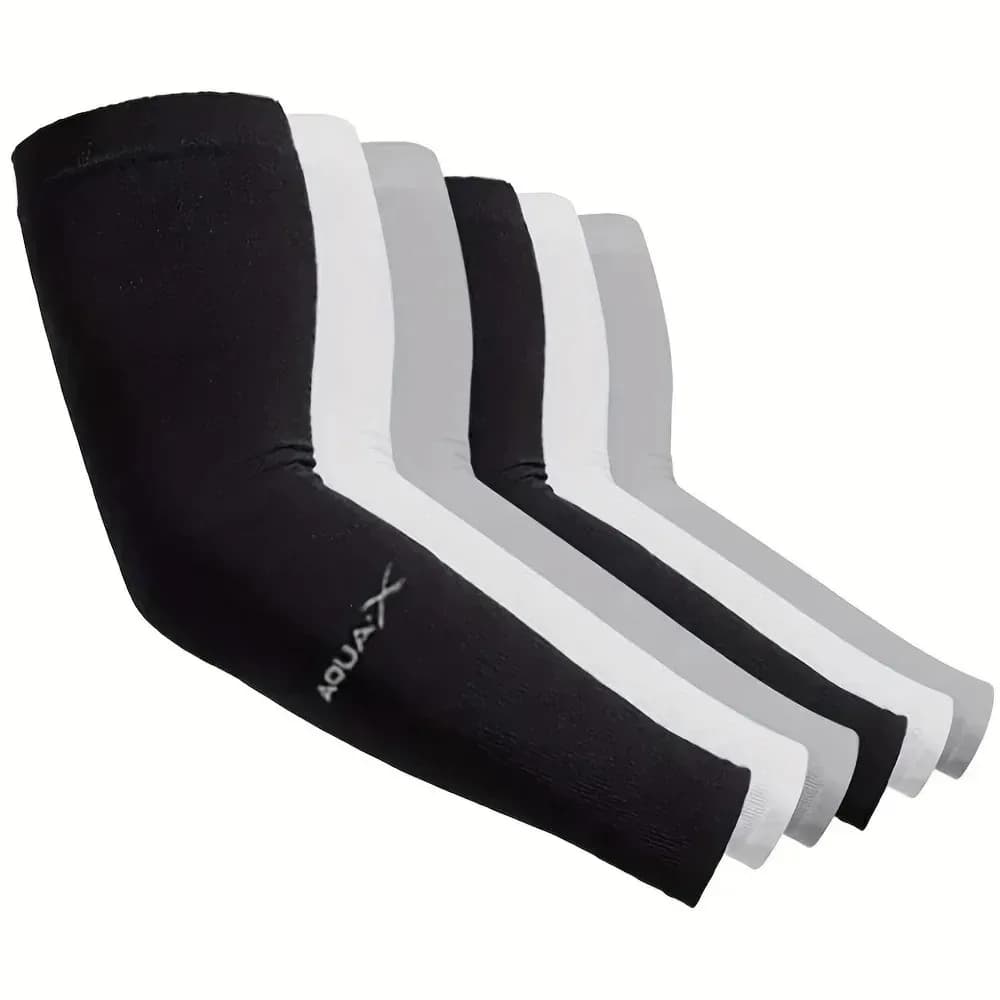 3 paires de manchons solaires UV pour bras – Protection respirante, utilisations pour la conduite, l