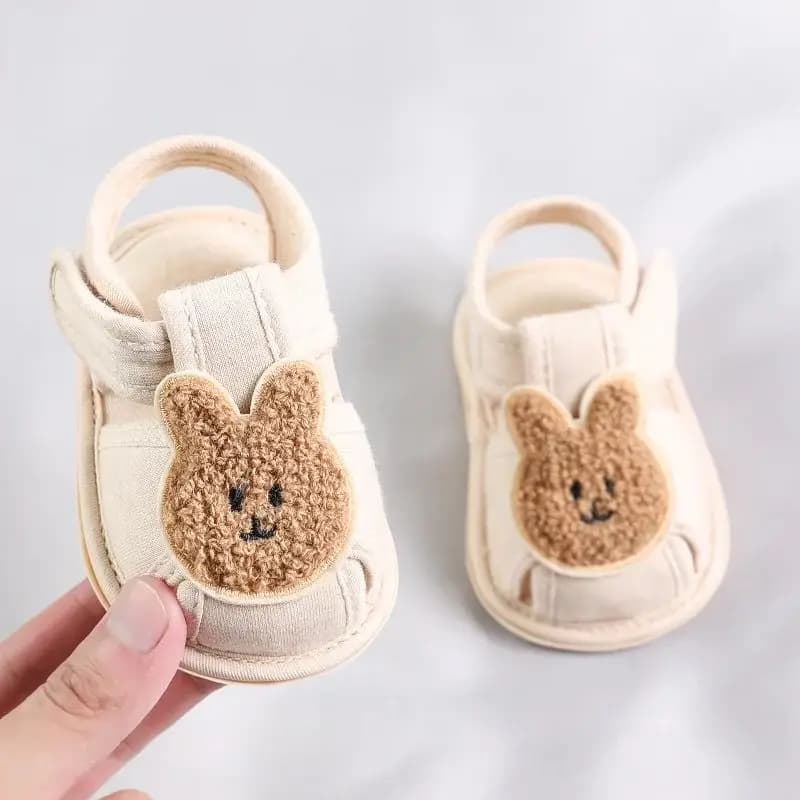 Baotou – sandales confortables à semelle souple, ours mignon, chaussures de premier pas Anti-coup de