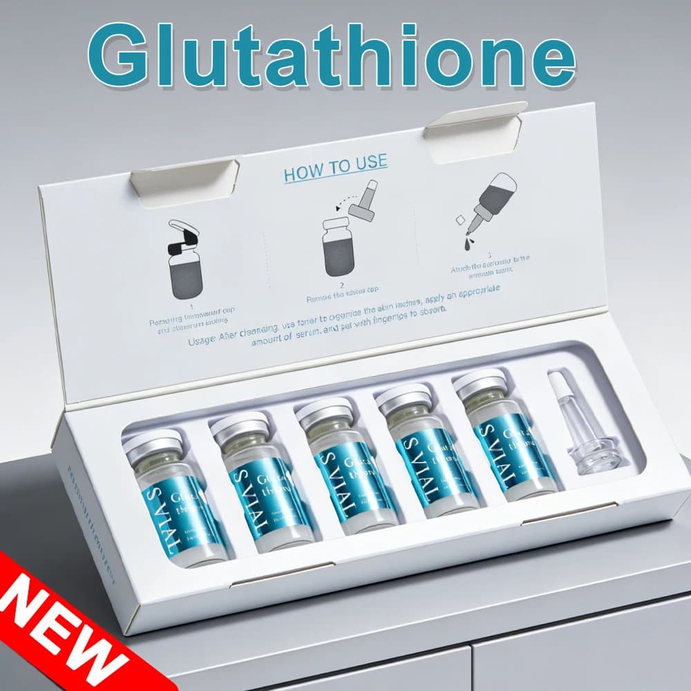 Ampoule éclaircissante à la glutathion 10ml×5 - Sérum hydratant en profondeur pour l'élasticité de l