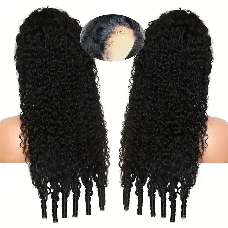 30 36 pouces birman bouclés 13x6 Hd dentelle avant perruque de cheveux humains 250 densité 13x4 dent