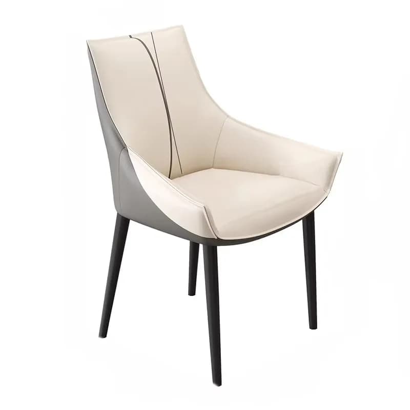 Chaises de salle à manger rembourrées à la mode, modernes avec accoudoir, chaises de salle à manger 