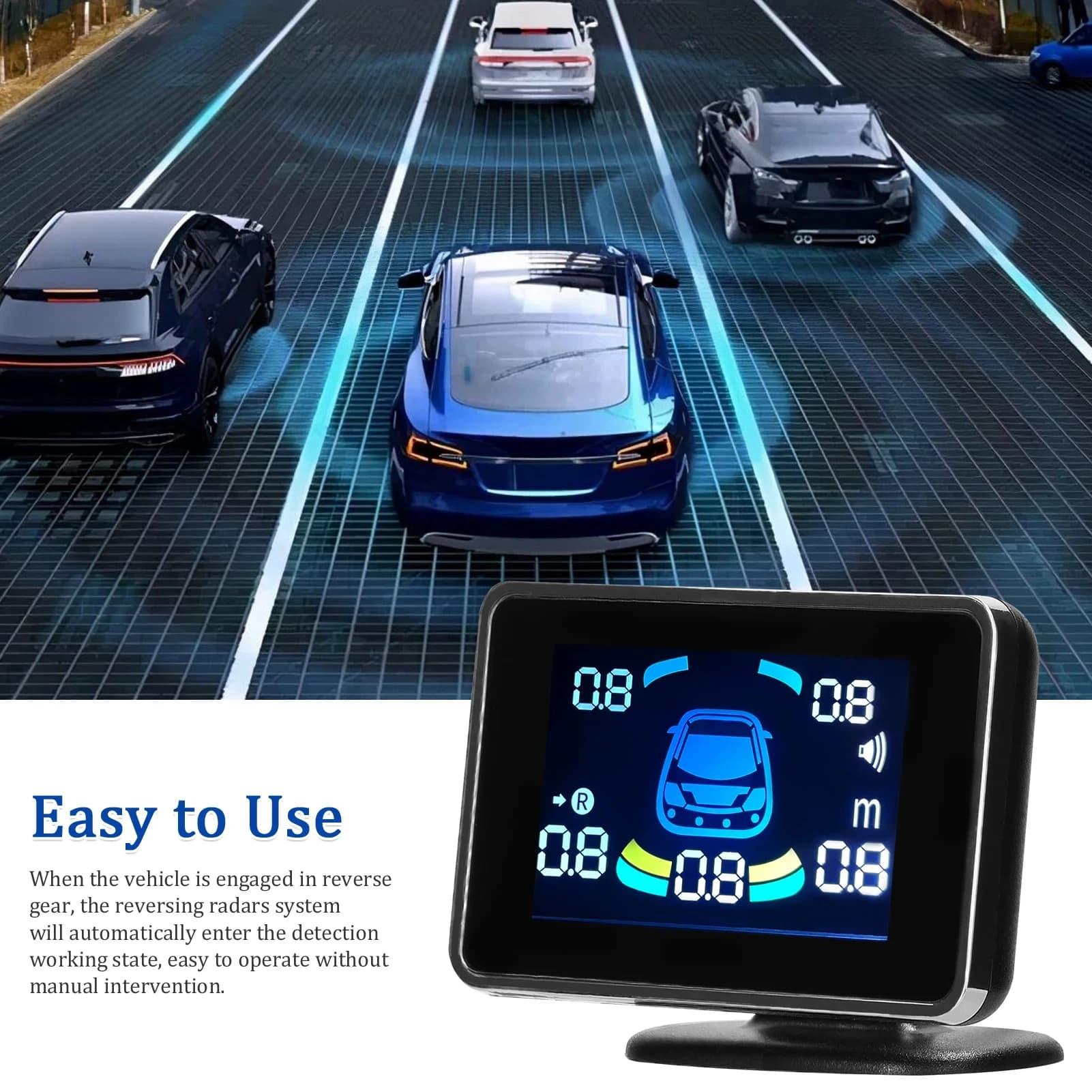 Capteur de stationnement pour voiture, système de radars de recul, Support avant et arrière, avertis