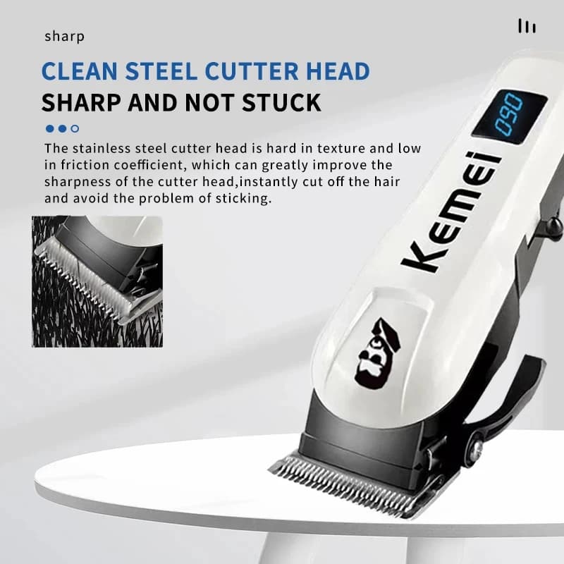 Kemei KM-232 tondeuse à cheveux professionnelle Portable Mini tondeuses électriques USB charge sans 