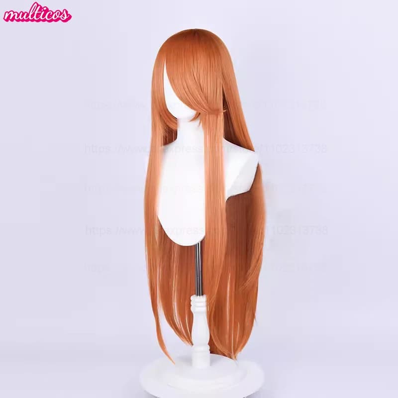 Perruque de Cosplay longue de 100Cm, perruque de haute qualité, noire, blanche, rouge, rose, marron,
