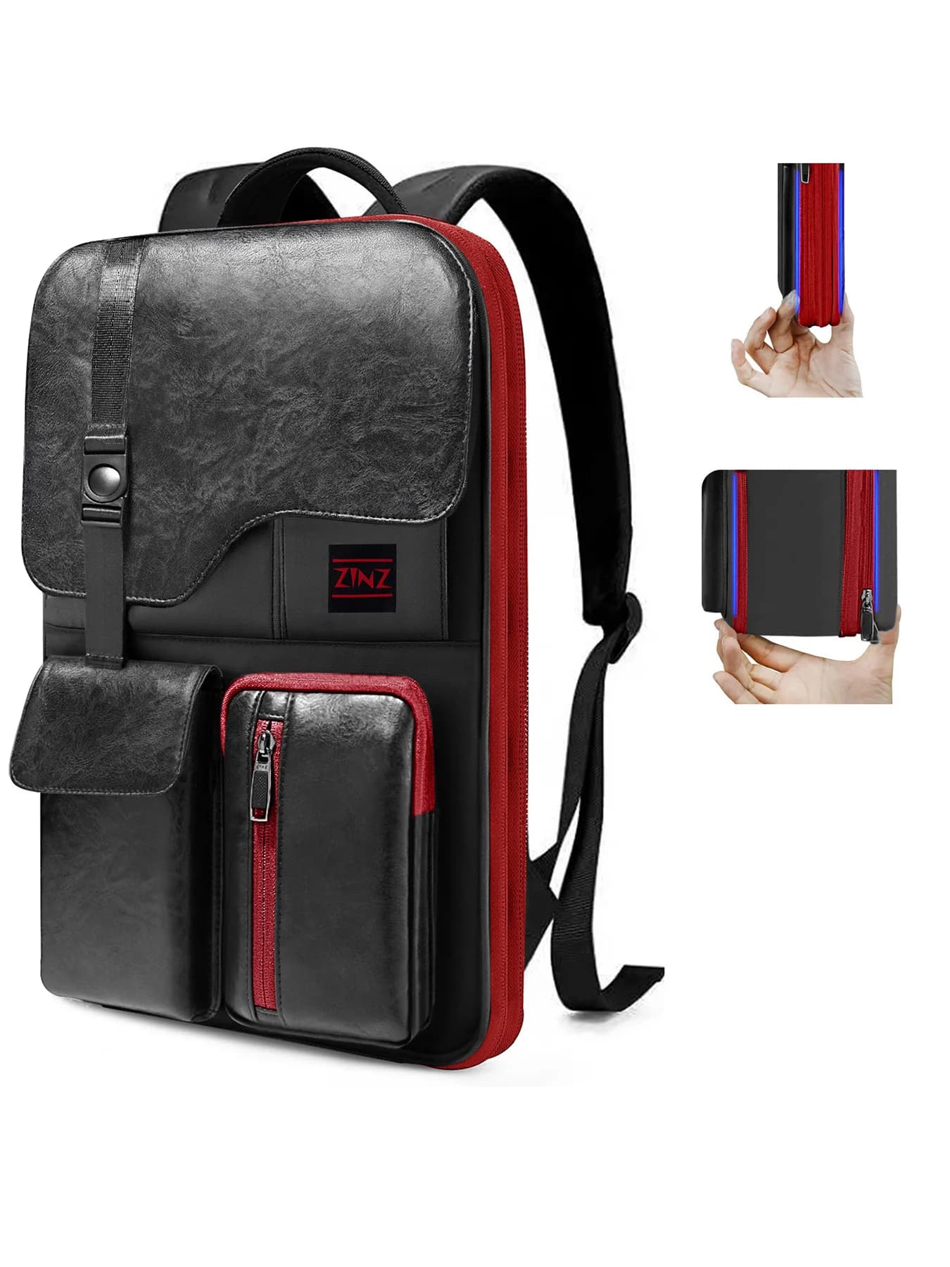 Sac à dos d'affaires mince et extensible pour ordinateur portable, sac à dos de voyage antivol étanc