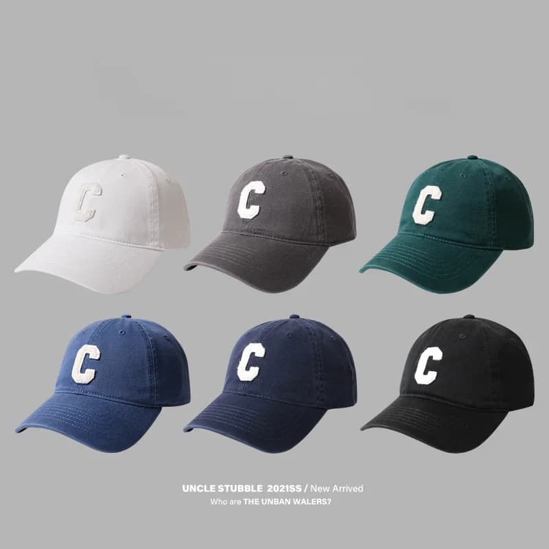 Chapeau femme printemps automne hommes et femmes même Style C mot tout dur haut casquette de Basebal