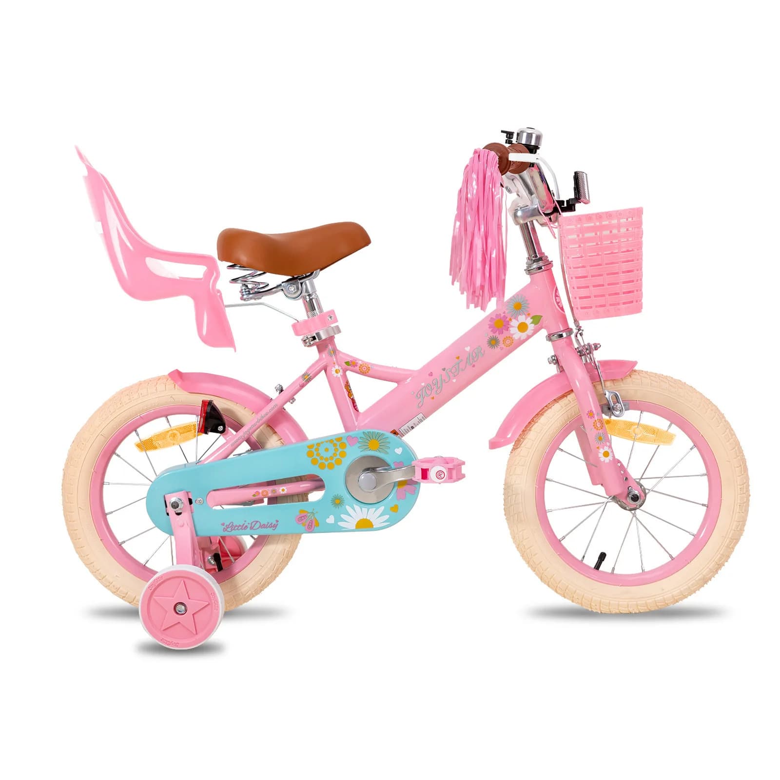 JOYSTAR Little Daisy Vélo pour enfants pour filles de 2 à 7 ans, vélos avec siège de vélo de poupée 