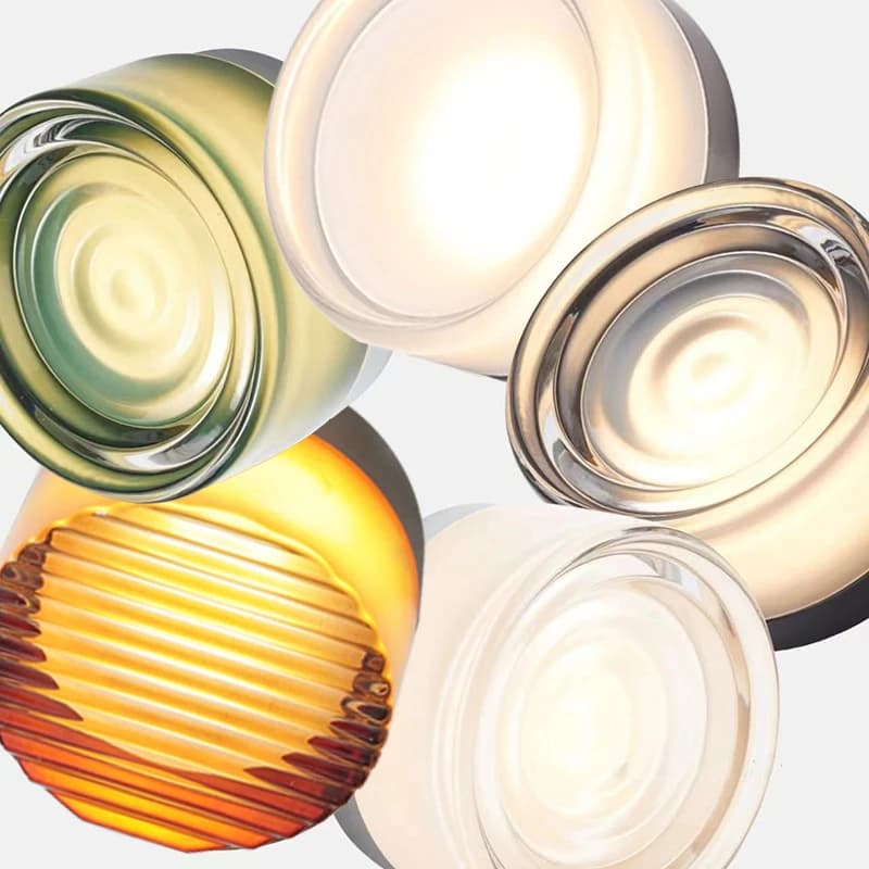 Lampe de mur LED moderne gelée d'ambre petites appliques murales chevet chambre décor lumière salon 