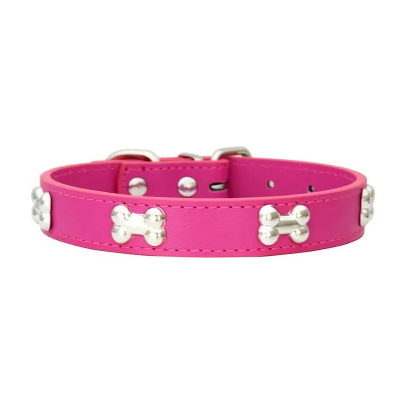 Colliers durables en cuir d'os pour chien, chiot, carlin, pour petit et grand chien, Chihuahua, acce