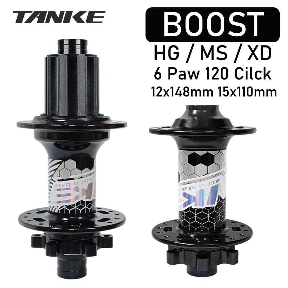 TANKE moyeu de vélo vtt BOOST 148 moyeux de vélo 120 clic 6 griffes portant 32H 28H HG XD MS frein à