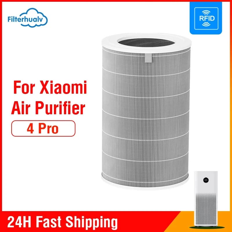 Filtre Hepa de remplacement pour purificateur d'air Xiaomi Mi Mijia 4 Pro, filtre à charbon actif PM