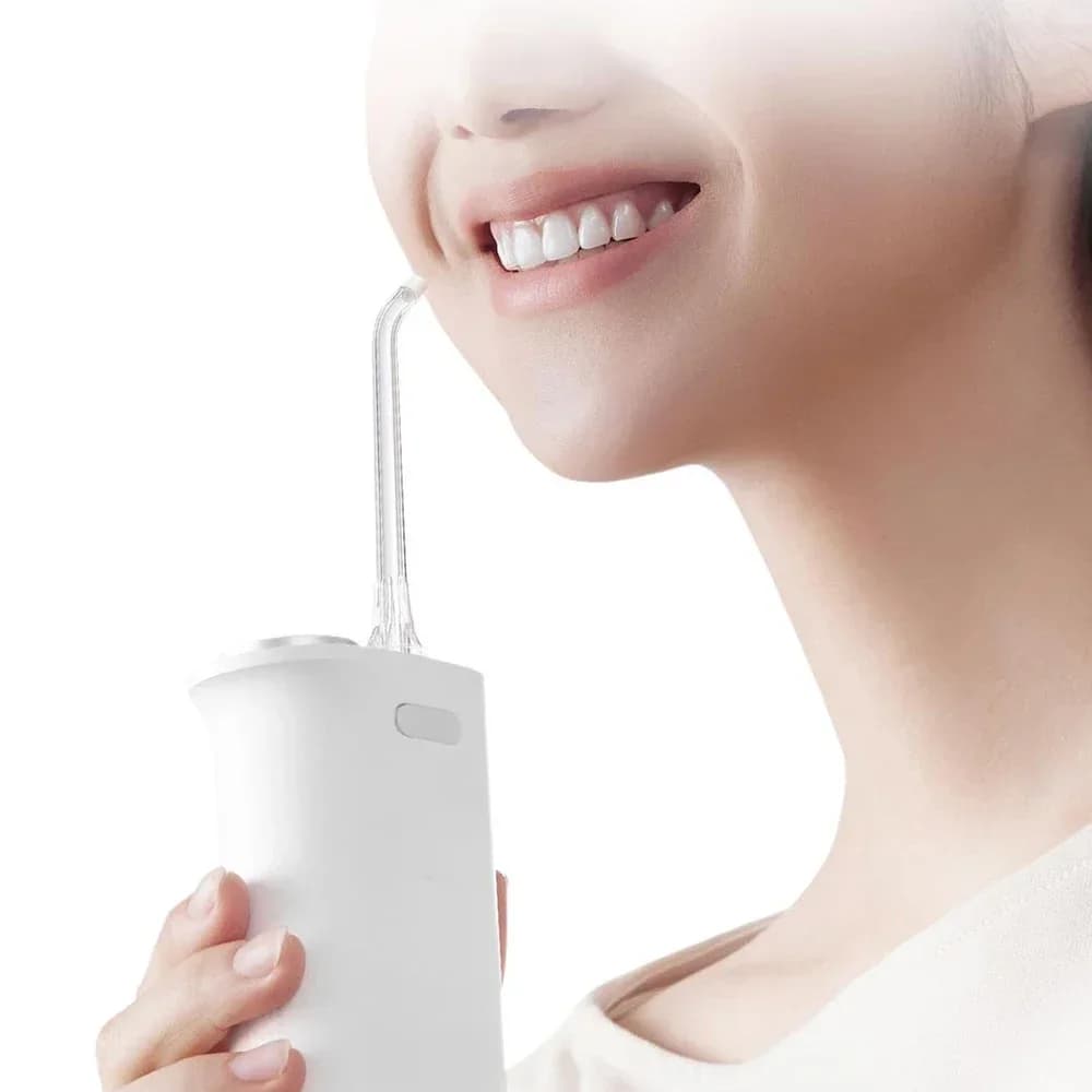Hydropulseur MIJIA F400, irrigateur dentaire portable sans fil, 4 modes, réservoir d'eau de 200 ml, 