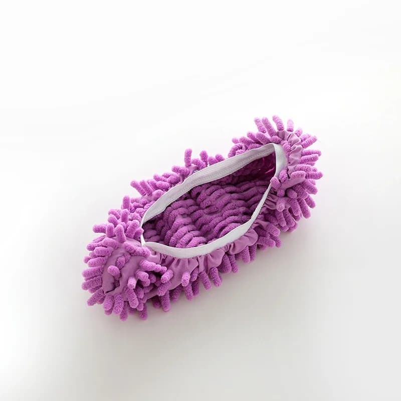 1 paire de pantoufles de vadrouille, nettoyage de maison, dépoussiérage paresseux, sol, mur, dépouss