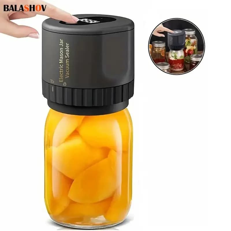 Kit de scellage sous vide électrique pour bocaux Mason, sans fil, pour bocaux Mason, Fermentation à 