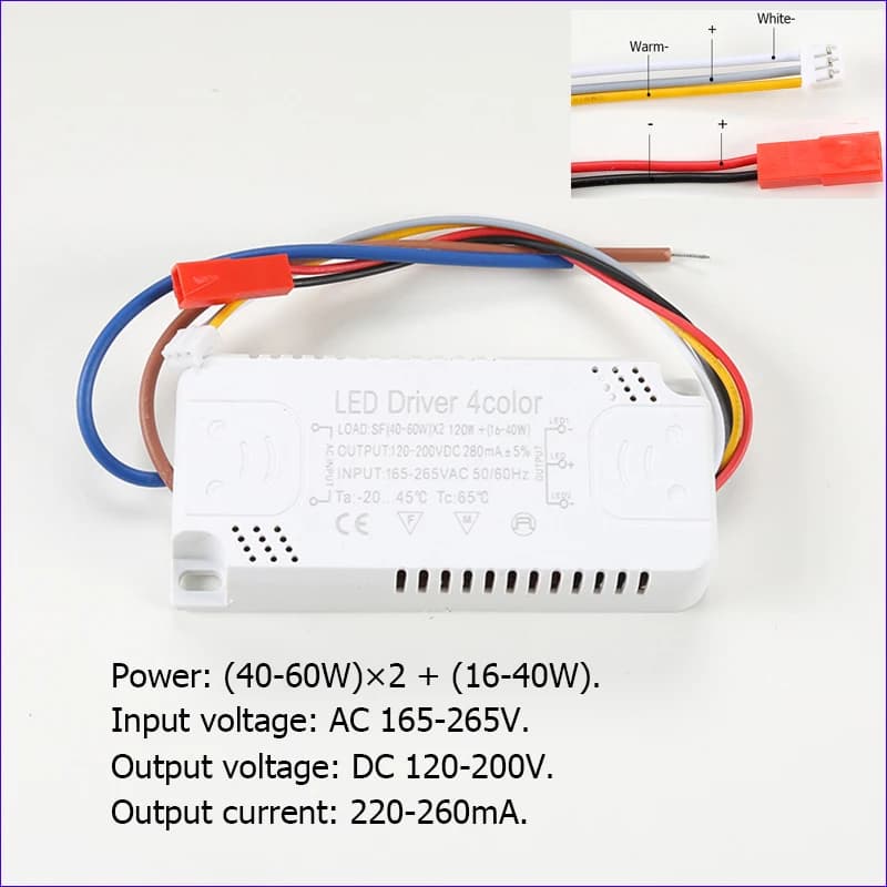 Alimentation de plafond de lumière de carte PCB du conducteur 20-40W/40-60W SMD de LED de courant co