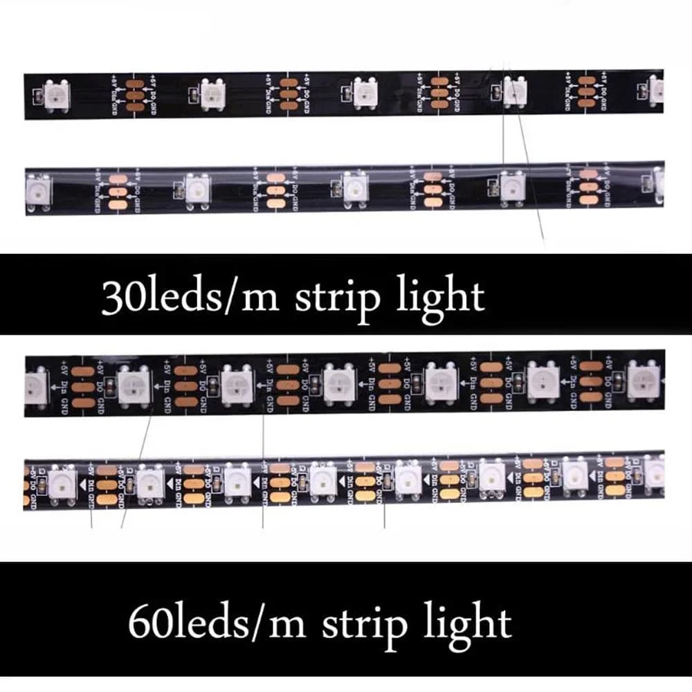 Bande lumineuse LED numérique arc-en-ciel adressable pour PC, 5V, 3 broches, en-tête ARGB, boîtier P