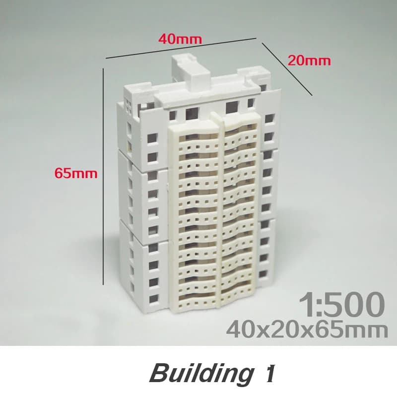 Échelle 1:500, matériaux de modèle de construction, maison Miniature, Architecture ABS pour ville, T