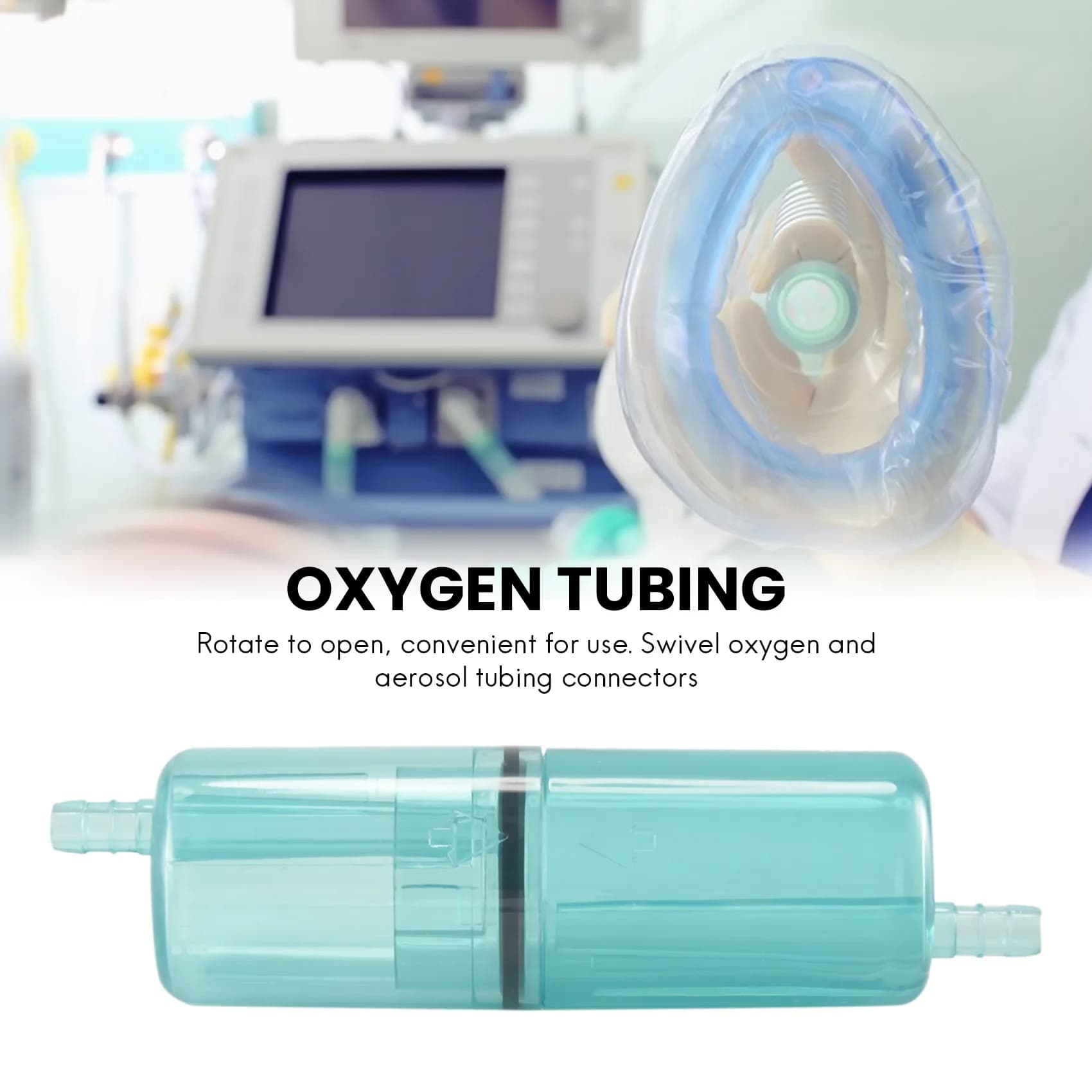 Connecteur de tube d'oxygène, tube de collecteur d'eau, générateur d'oxygène, accessoire pour soins 