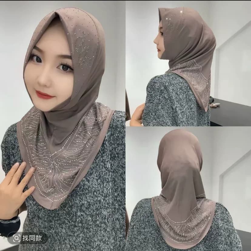 Hijabs instantanés faciles à porter pour femmes musulmanes, cadeau pour Ramadan