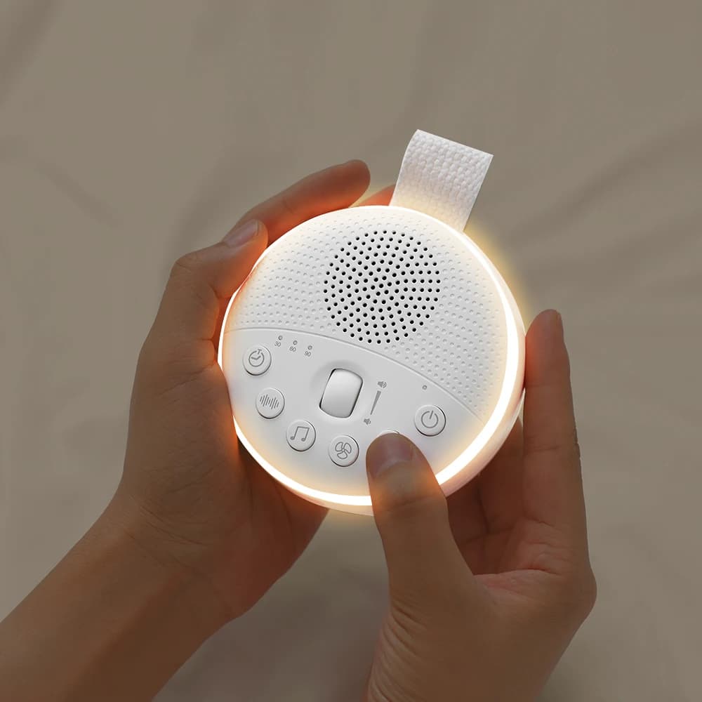 [Hubïque] nouveau-né Portable blanc bruit Machine sommeil nid d'abeille lumière indirecte lumière d'