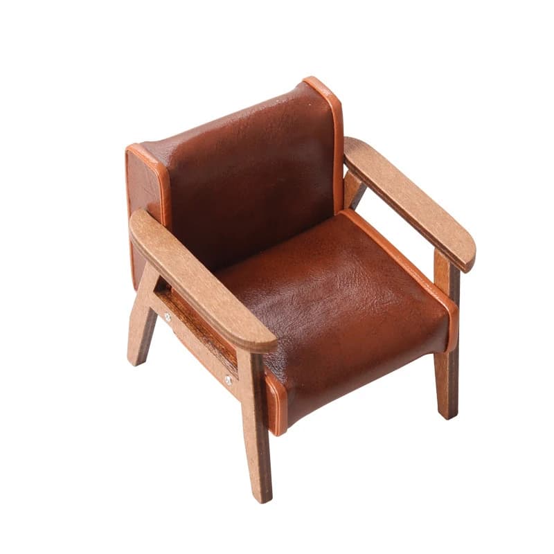 Canapé l'inventaire en cuir pour enfants, chaise simple ou double, accessoires de meubles pour décor
