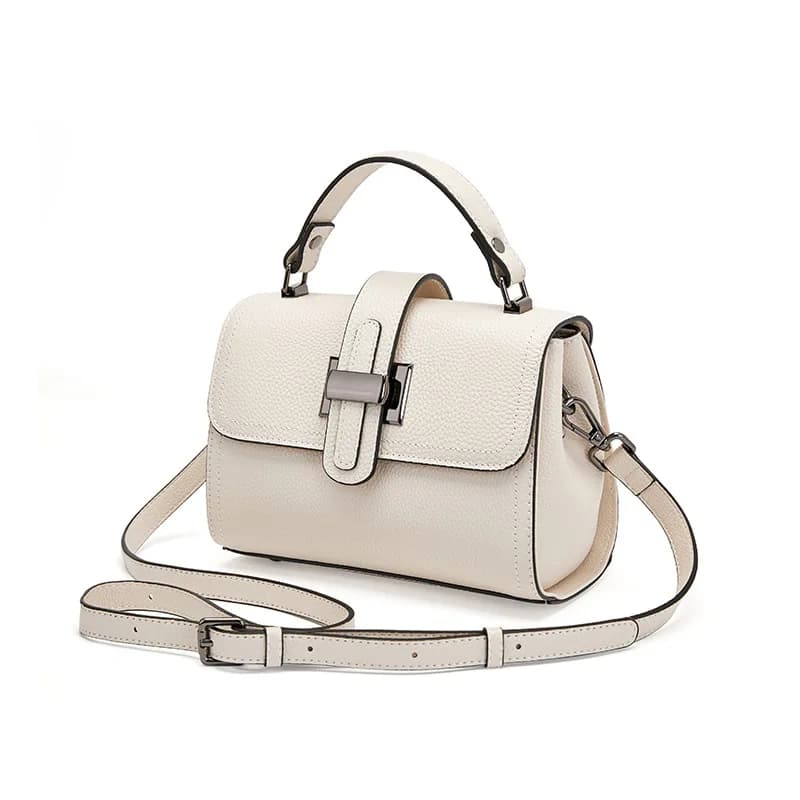 Sac messager en cuir véritable pour femme, sac à main décontracté, cuir de vache, tout assressenti, 