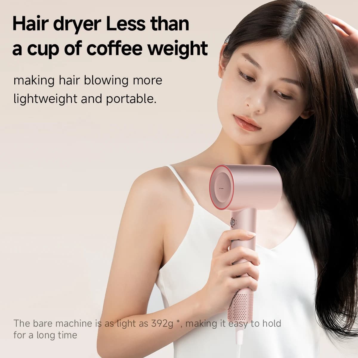 DOCO sèche-cheveux haute vitesse 75 m/s 200 millions d'ions négatifs soins capillaires 110000 tr/min