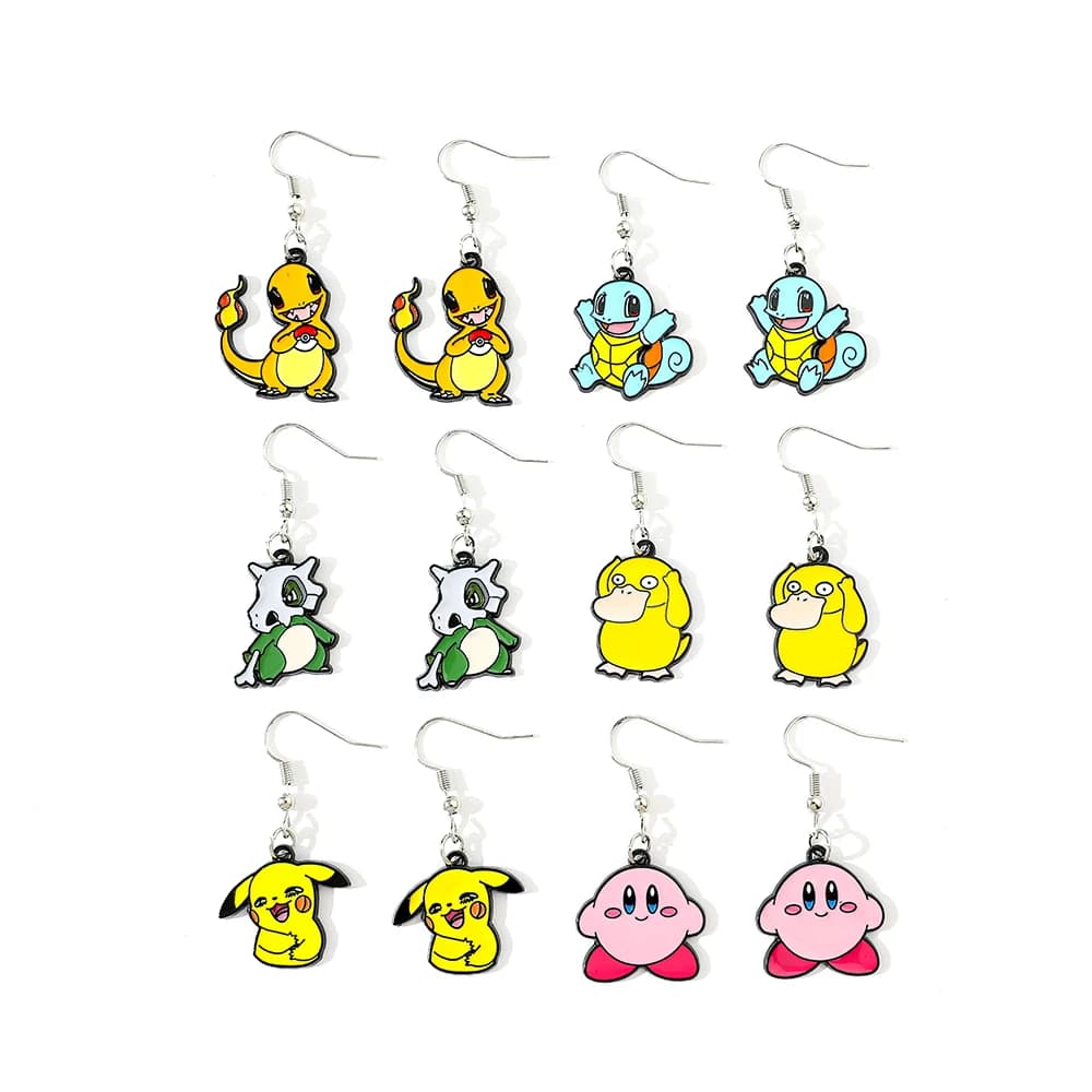 Jouet en métal Pokemon Anime, figurine mignonne, Pikachu, écureuil, Psycanard, Charmander, décoratio