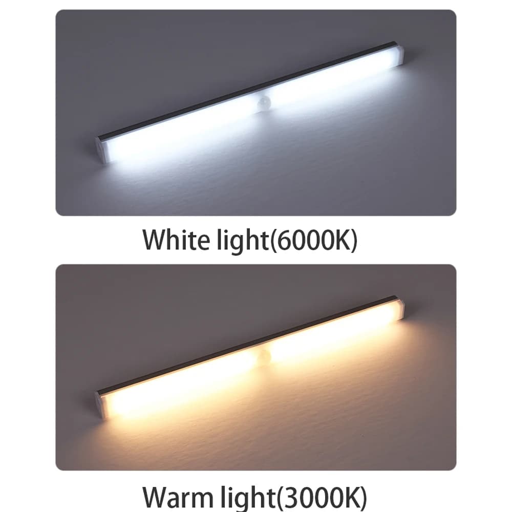 LED détecteur de mouvement lumière sans fil LED veilleuse Type C lumière Rechargeable armoire armoir