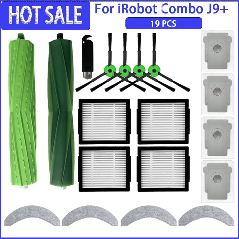 Pièces d'aspirateur pour iRobot Roomba COMBO J7 + / COMBO J9 + / COMBO 10 Max), rouleau principal, b