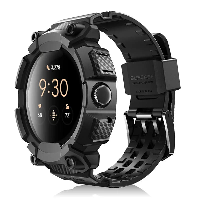 SUPCASE-Boîtier de montre de protection robuste avec bracelet réglable, For Google Pixel Watch 3/2/1