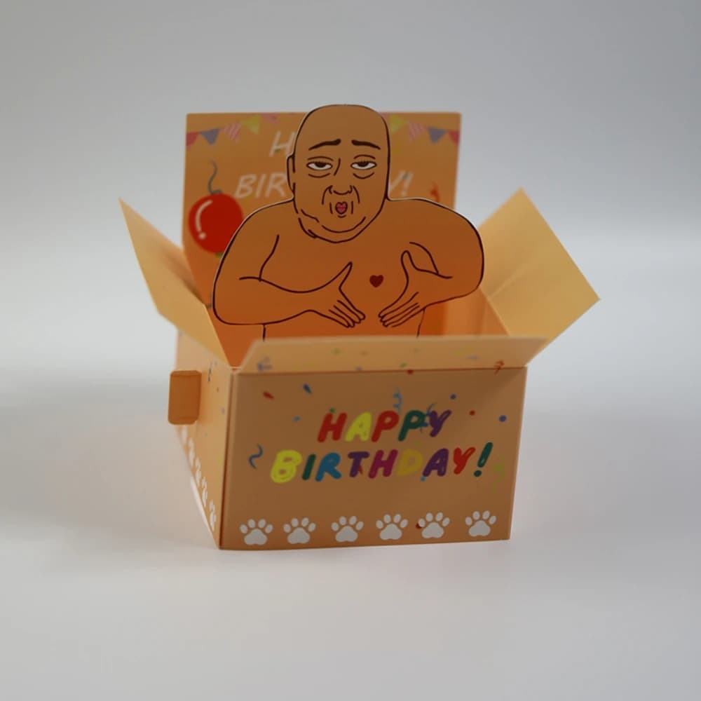 Carte d'anniversaire Pop-Up drôle joyeux anniversaire, nouveauté de bureau mignonne, décoration de b