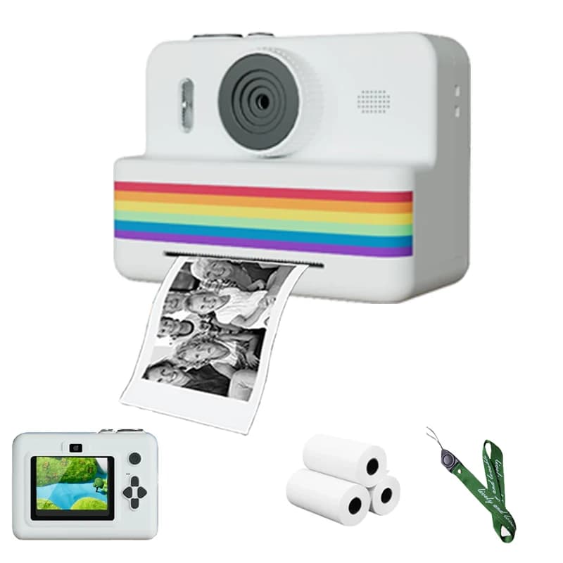 Appareil photo à impression instantanée pour la photographie, mini imprimante numérique thermique po
