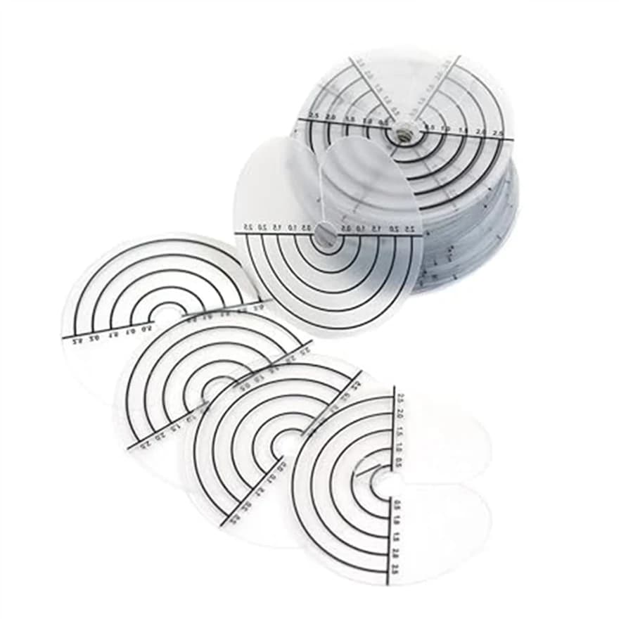 Protections thermiques pour Extensions de cheveux, 10 à 100 pièces, PVC transparent avec échelle, mo
