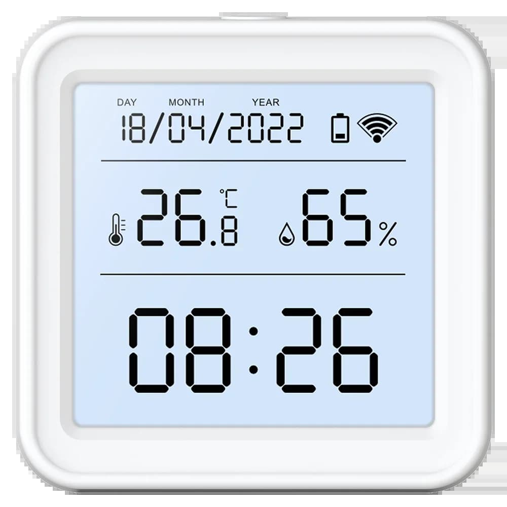 Tuya – nouveau capteur de température et d'humidité WiFi, rétro-éclairage intelligent, hygromètre, t