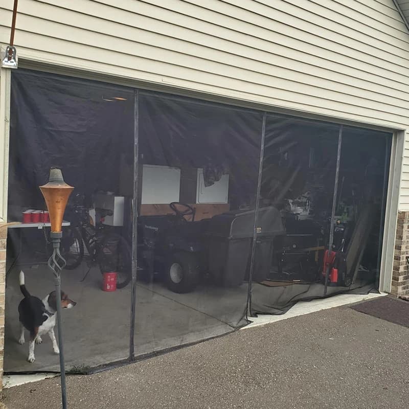 Rideau de porte de Garage magnétique de grande taille, moustiquaire de taille personnalisée, écran a