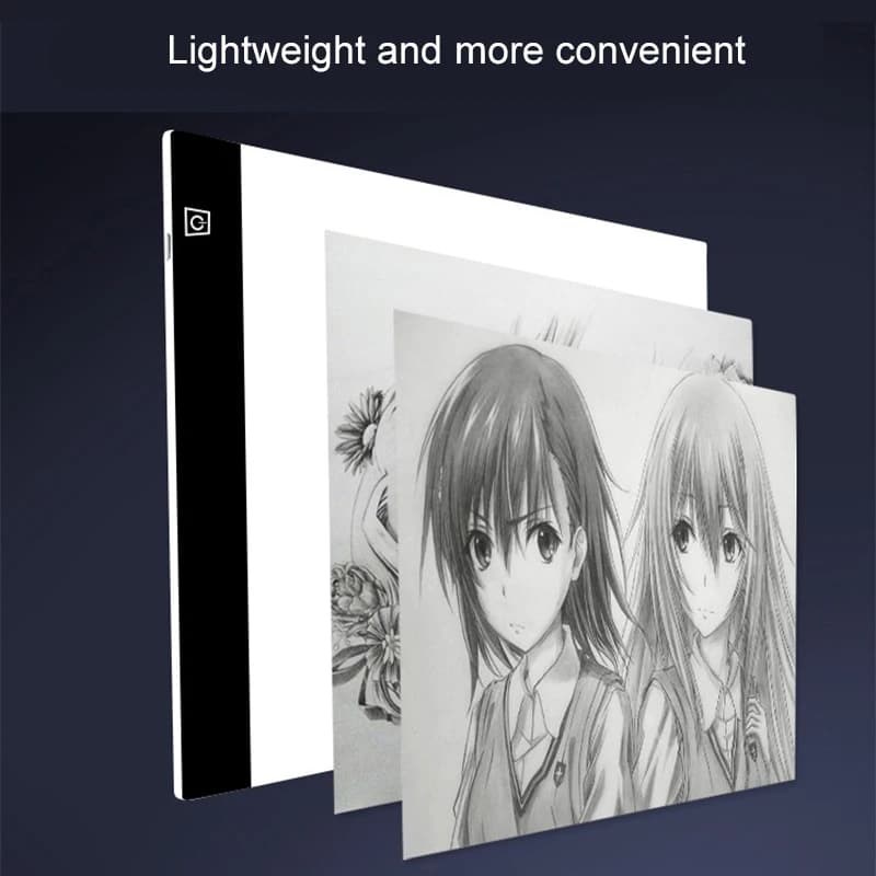 Bloc-notes à lumière LED réglable pour enfants, tableau à intensité variable, bloc-notes de dessin e