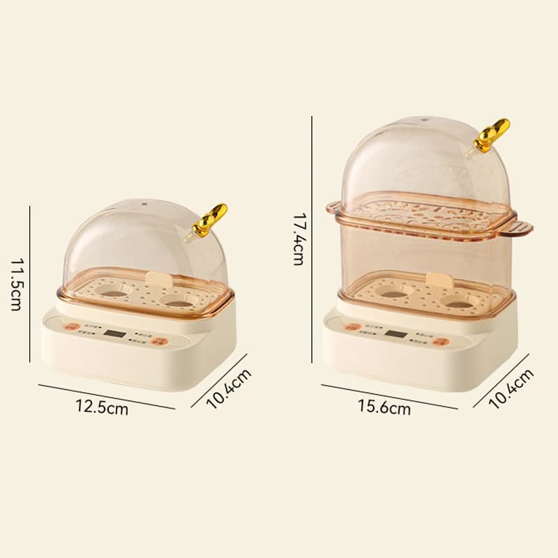 Chaudière à œufs électrique 120W, cuiseur à vapeur intelligent, Mini Machine à petit déjeuner, 2 œuf