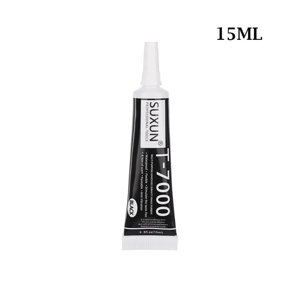 15/25/50/110ml Nouveau Noir Liquide Portable Rapide Fixation T-7000 Colle Outils De Réparation Élect