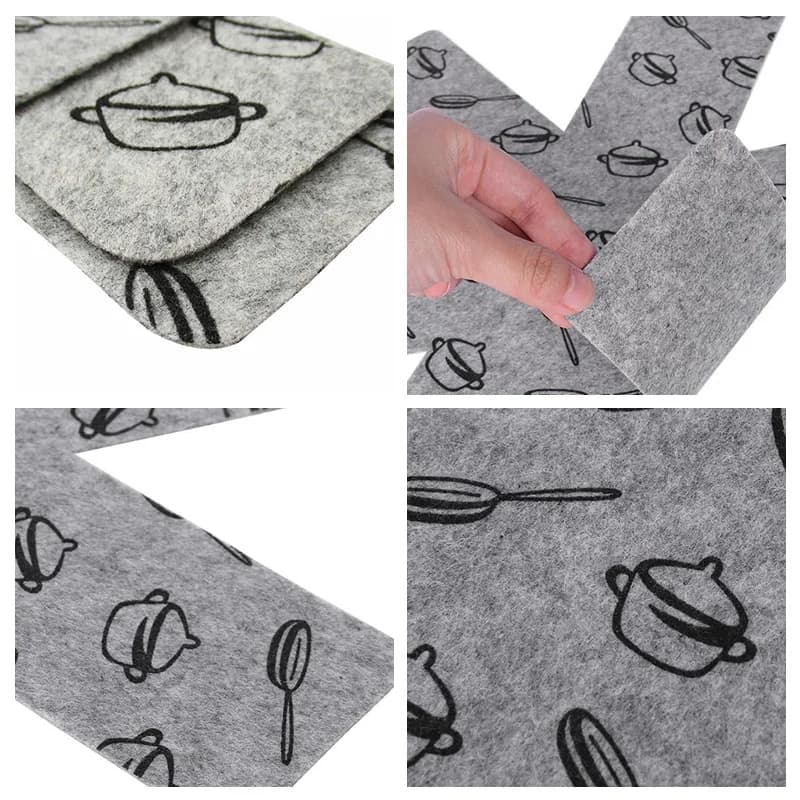 Protection antiadhésive pour poêle, 38x38cm, tampons de séparation pour éviter les rayures, séparer 