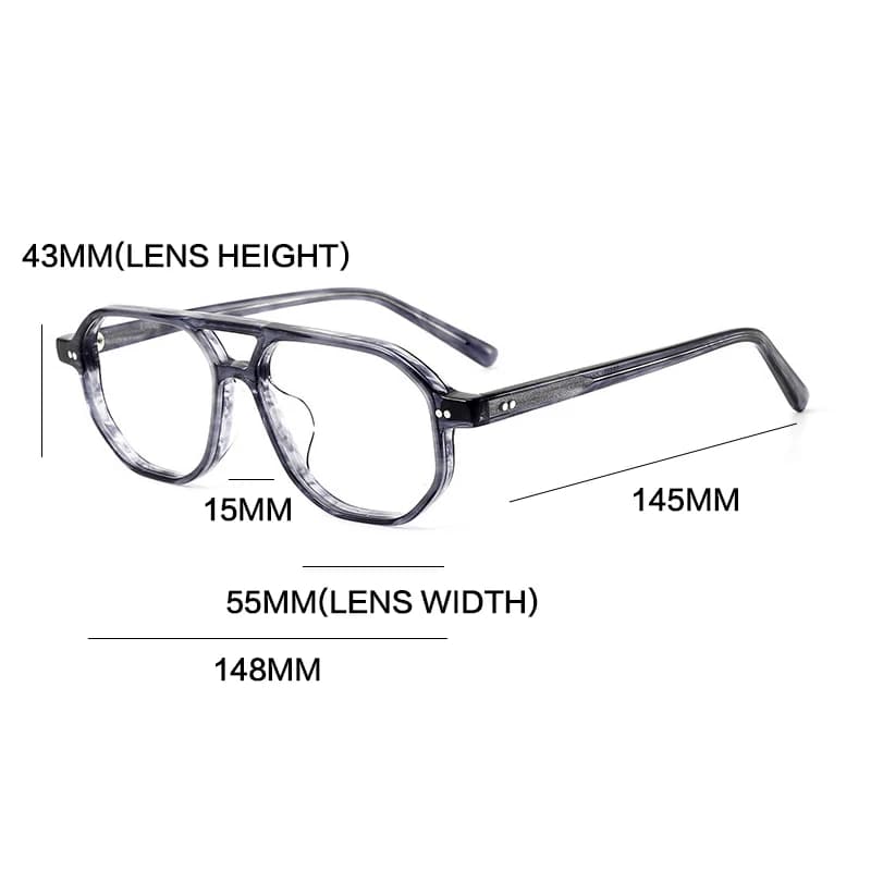 Gatenac Vintage acétate lunettes cadre hommes pilote à la main qualité lunettes cadre femmes rétro m