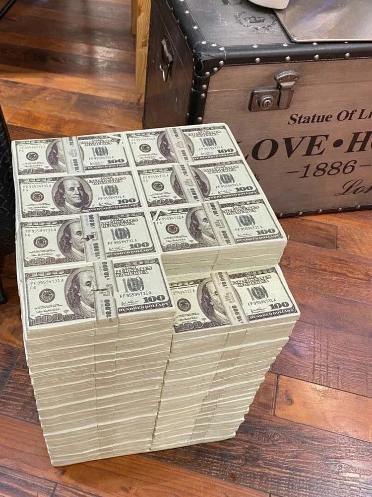 Creative US Dollar Bill - Tabouret en forme, nouveauté argent - Ottoman sur le thème pour la décorat