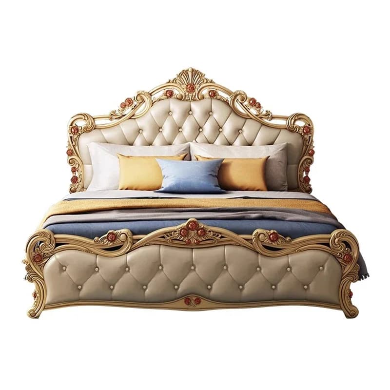 Lit Double européen moderne pour enfants, cadre Double haut de gamme en bois, Camas de couchage mode